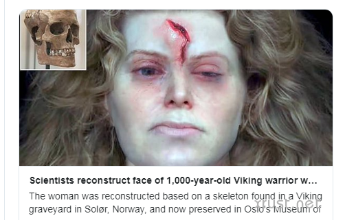 Восстановлено лицо женщины-викинга, жившей 1000 лет назад