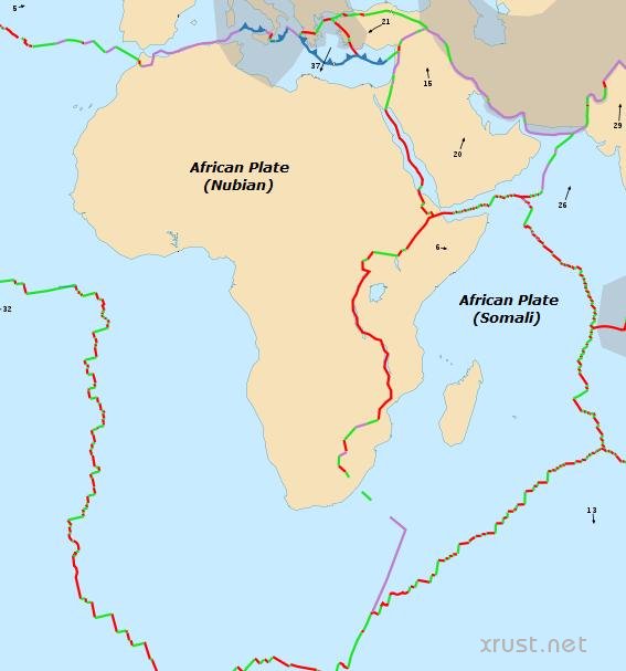 Африка расколется на две части